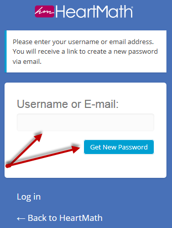 username new password